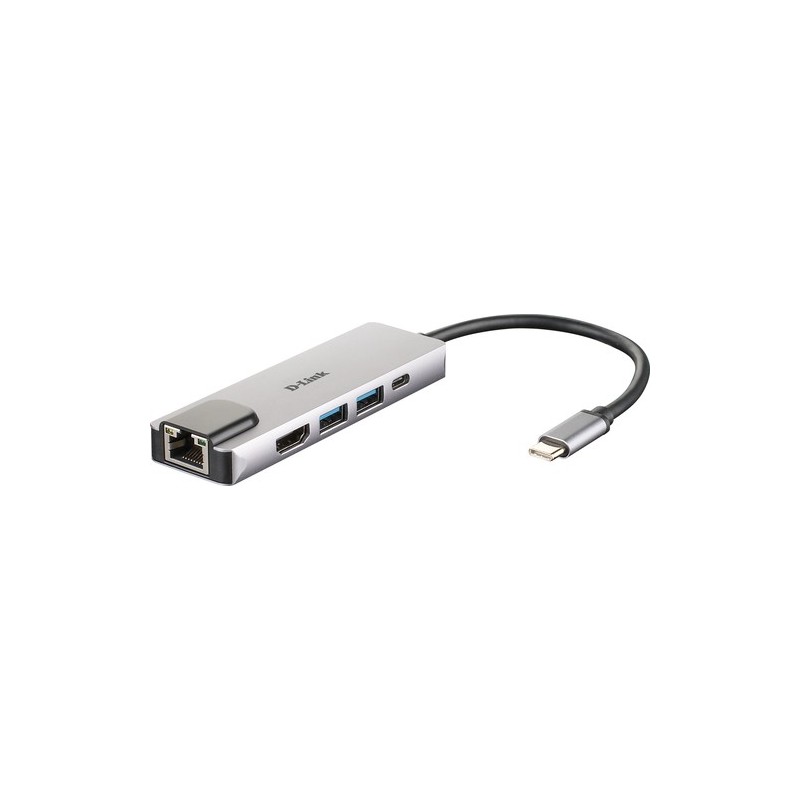 DUB-M520: D-LINK HUB USB-C 5-IN-1 CON HDMI E POWER DELIVERY 60W