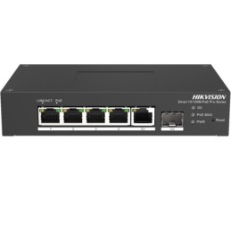 DS-3T1306P-SI/HS: HIKVISION SWITCH 4 PORT FAST ETHERNET SMART HARSH POE SWITCH  4 10/100M POE PORTS