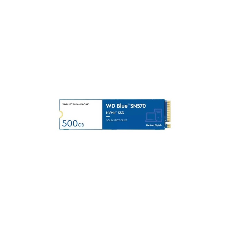 WDS500G3B0C: WESTERN DIGITAL SSD BLUE INTERNO SN570 500GB M.2 PCIE R/W 3500/1200 GEN 3X4