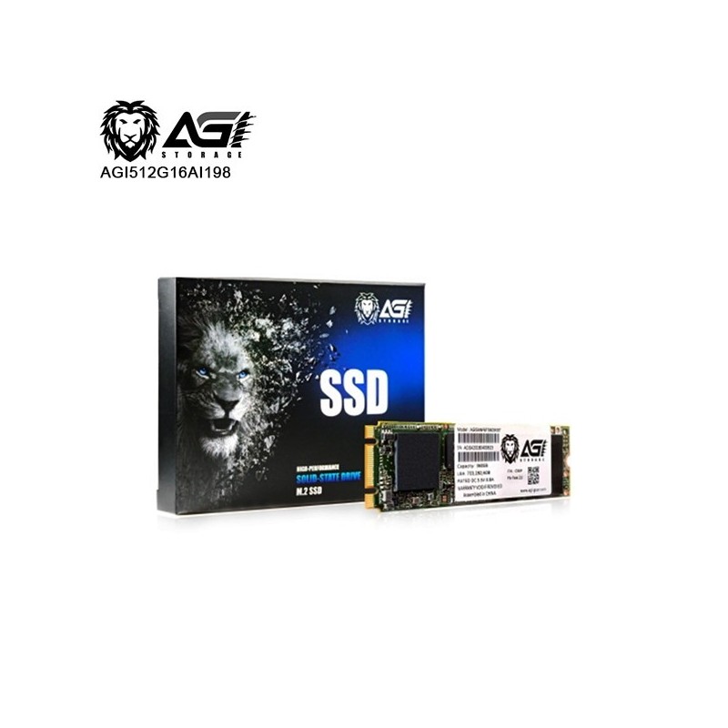 AGI512G16AI198: AGI SSD INTERNO AI198 512GB M.2 PCIE R/W 2050/1630 TLC GEN 3X4