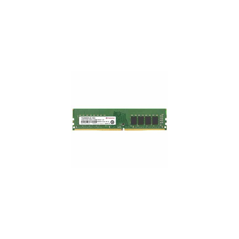 JM3200HLE-16G: TRANSCEND RAM DIMM 16GB DDR4 3200MHZ U-DIMM 1Rx8 2Gx8 CL22 1.2V