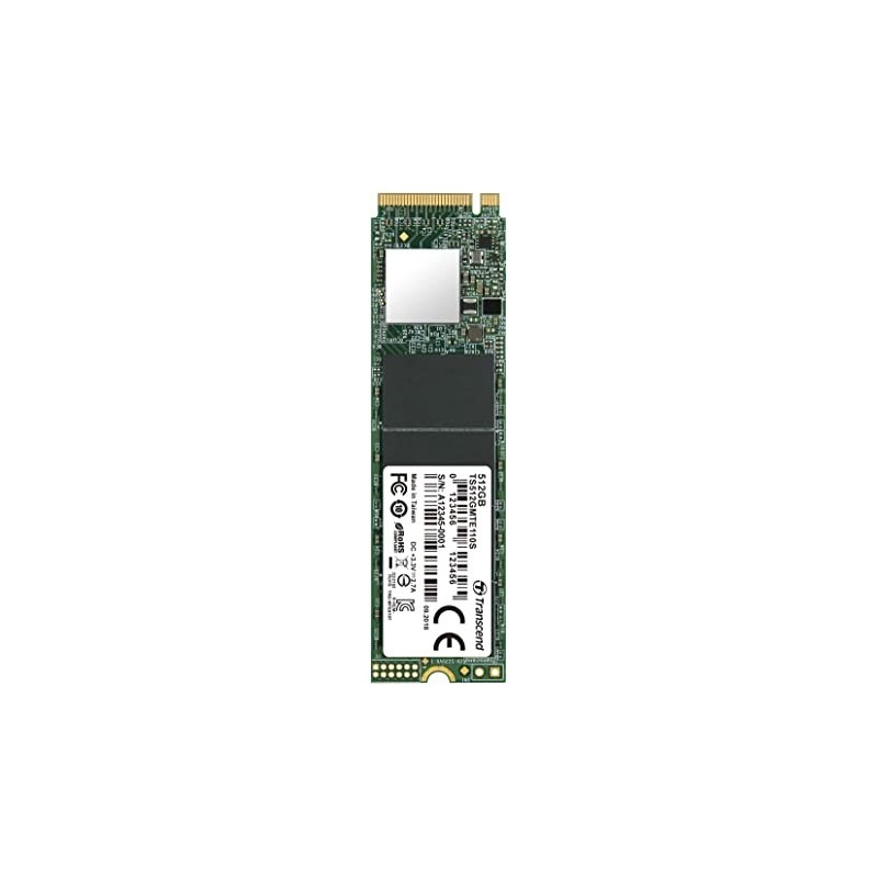 TS512GMTE110S: TRANSCEND SSD INTERNO 110S 512GB M.2 PCI-E R/W 1500/550 TLC GEN 3X4
