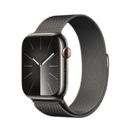 MRMX3QL/A: APPLE WATCH SERIES9 GPS + CELLULAR 45MM GRAPHITE STAINLESS STEEL CASE WITH GRAPHITE MILANESE LOOP
