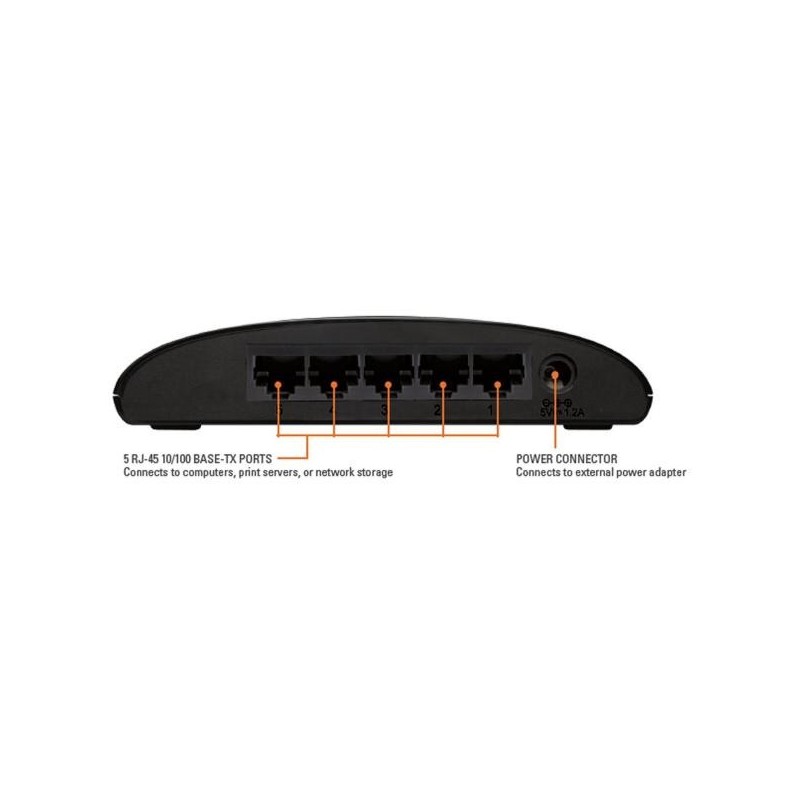 DES-1005D: D-LINK SWITCH 5 PORTE 10/100 SOHO