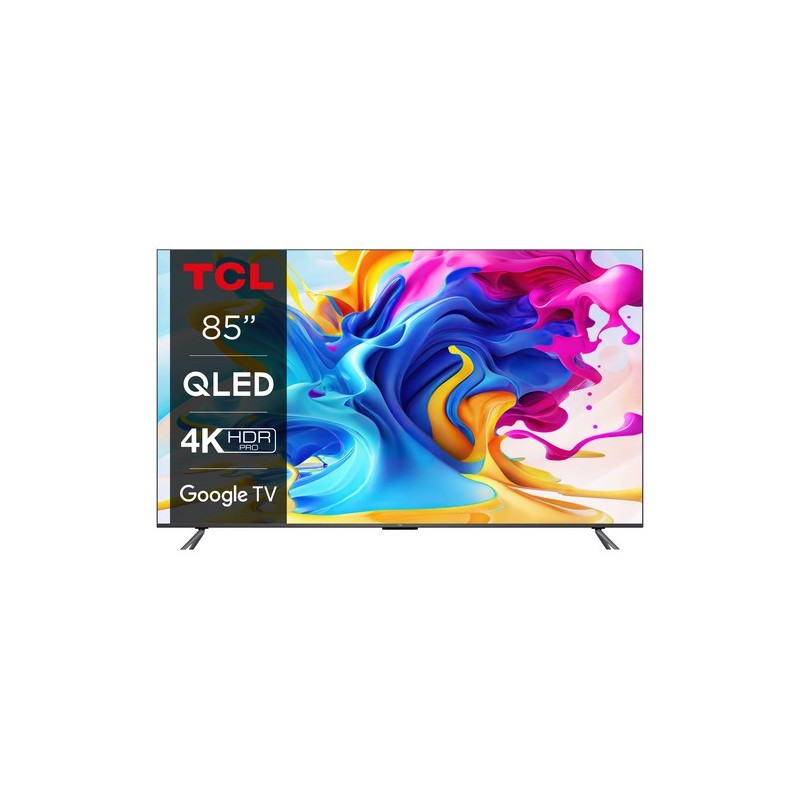 85C645: TCL SMART TV 85" QLED UHD 4K ANDROID TV NERO