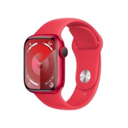 MRY63QL/A: APPLE WATCH SERIES9 GPS + CELLULAR 41MM (PRODUCT)RED ALUMINIUM CASE WITH (PRODUCT)RED SPORT BAND -