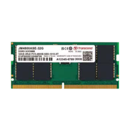 JM4800ASE-16G: TRANSCEND RAM 16GB JM DDR5 4800 SO-DIMM 1Rx8 2Gx8 CL40 1.1V