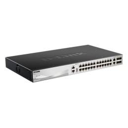DGS-3130-30TS/SI: D-LINK SWITCH 24 X 10/100/1000BASE-T PORTS LAYER 3 STACKABLE MANAGED GIGABIT SWITCH WITH 2 X 10GBASE