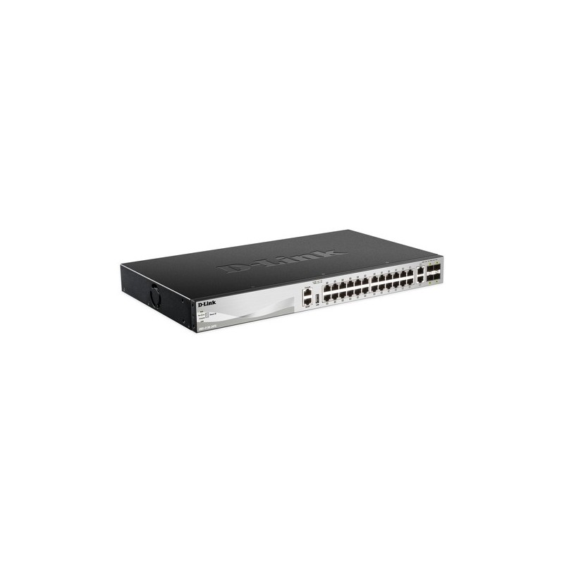 DGS-3130-30TS/SI: D-LINK SWITCH 24 X 10/100/1000BASE-T PORTS LAYER 3 STACKABLE MANAGED GIGABIT SWITCH WITH 2 X 10GBASE