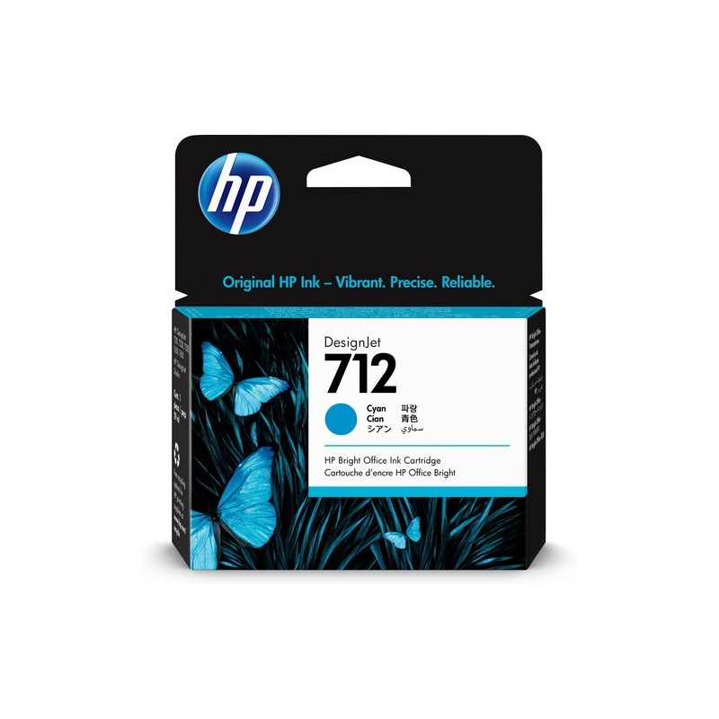3ED67A: HP CART INK CIANO 712