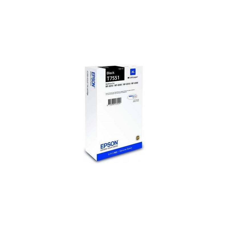 C13T755140: EPSON CART INK NERO XL 5.000PAG PER WF-PRO 8090/8590